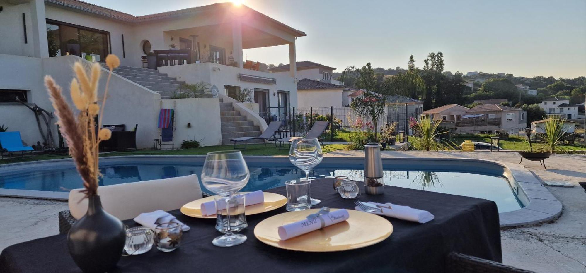 Villa Bistinetti Rez De Villa Tout Confort Avec Piscine Penta di Casinca Eksteriør billede